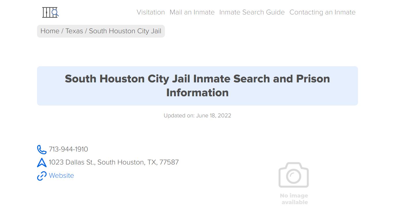 South Houston City Jail Inmate Search and Prison Information